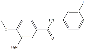 3-amino-N-(3-fluoro-4-methylphenyl)-4-methoxybenzamide 구조식 이미지