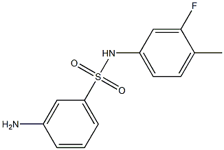 3-amino-N-(3-fluoro-4-methylphenyl)benzenesulfonamide 구조식 이미지