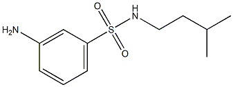 3-amino-N-(3-methylbutyl)benzene-1-sulfonamide 구조식 이미지