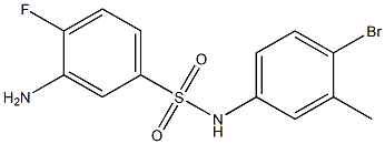 3-amino-N-(4-bromo-3-methylphenyl)-4-fluorobenzene-1-sulfonamide 구조식 이미지