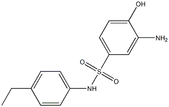 3-amino-N-(4-ethylphenyl)-4-hydroxybenzene-1-sulfonamide 구조식 이미지