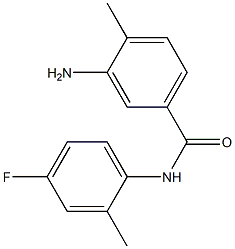 3-amino-N-(4-fluoro-2-methylphenyl)-4-methylbenzamide 구조식 이미지