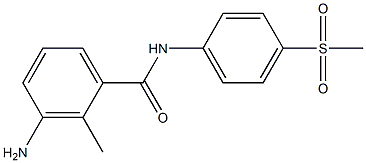 3-amino-N-(4-methanesulfonylphenyl)-2-methylbenzamide 구조식 이미지