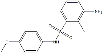 3-amino-N-(4-methoxyphenyl)-2-methylbenzene-1-sulfonamide 구조식 이미지