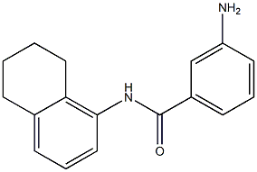 3-amino-N-(5,6,7,8-tetrahydronaphthalen-1-yl)benzamide 구조식 이미지