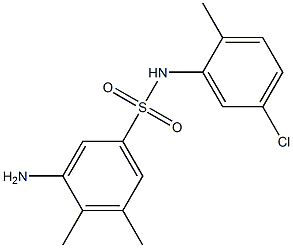 3-amino-N-(5-chloro-2-methylphenyl)-4,5-dimethylbenzene-1-sulfonamide Structure