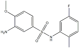 3-amino-N-(5-fluoro-2-methylphenyl)-4-methoxybenzene-1-sulfonamide Structure