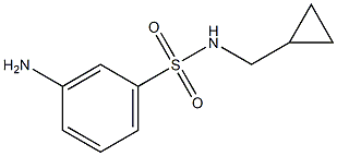 3-amino-N-(cyclopropylmethyl)benzenesulfonamide Structure