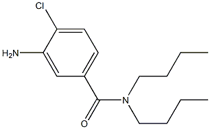 3-amino-N,N-dibutyl-4-chlorobenzamide 구조식 이미지