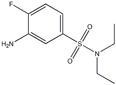 3-amino-N,N-diethyl-4-fluorobenzene-1-sulfonamide 구조식 이미지