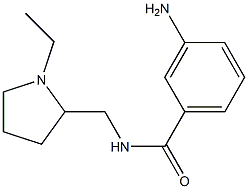 3-amino-N-[(1-ethylpyrrolidin-2-yl)methyl]benzamide 구조식 이미지