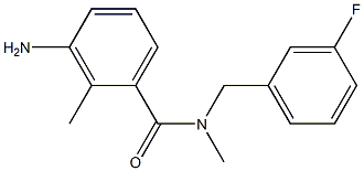 3-amino-N-[(3-fluorophenyl)methyl]-N,2-dimethylbenzamide 구조식 이미지