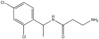 3-amino-N-[1-(2,4-dichlorophenyl)ethyl]propanamide Structure