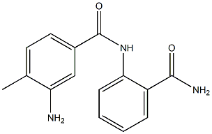 3-amino-N-[2-(aminocarbonyl)phenyl]-4-methylbenzamide 구조식 이미지