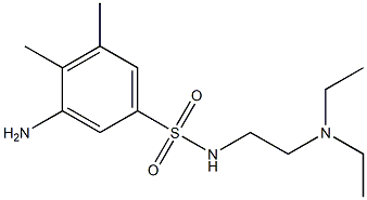 3-amino-N-[2-(diethylamino)ethyl]-4,5-dimethylbenzene-1-sulfonamide 구조식 이미지