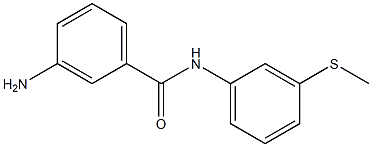 3-amino-N-[3-(methylsulfanyl)phenyl]benzamide 구조식 이미지