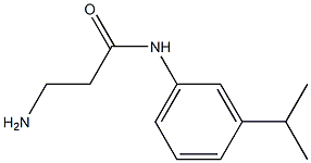 3-amino-N-[3-(propan-2-yl)phenyl]propanamide 구조식 이미지