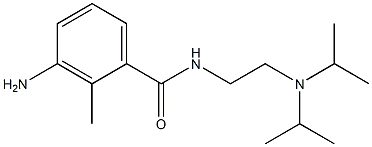 3-amino-N-{2-[bis(propan-2-yl)amino]ethyl}-2-methylbenzamide Structure