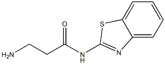 3-amino-N-1,3-benzothiazol-2-ylpropanamide Structure