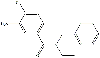 3-amino-N-benzyl-4-chloro-N-ethylbenzamide 구조식 이미지