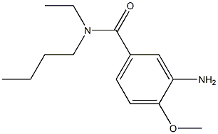 3-amino-N-butyl-N-ethyl-4-methoxybenzamide Structure