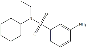 3-amino-N-cyclohexyl-N-ethylbenzenesulfonamide 구조식 이미지