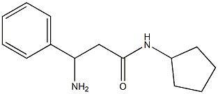 3-amino-N-cyclopentyl-3-phenylpropanamide Structure