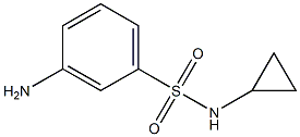 3-amino-N-cyclopropylbenzene-1-sulfonamide 구조식 이미지