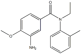 3-amino-N-ethyl-4-methoxy-N-(2-methylphenyl)benzamide Structure