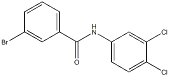3-bromo-N-(3,4-dichlorophenyl)benzamide Structure