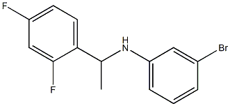 3-bromo-N-[1-(2,4-difluorophenyl)ethyl]aniline 구조식 이미지