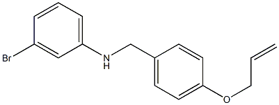 3-bromo-N-{[4-(prop-2-en-1-yloxy)phenyl]methyl}aniline Structure