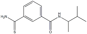 3-carbamothioyl-N-(3-methylbutan-2-yl)benzamide Structure