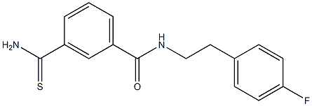3-carbamothioyl-N-[2-(4-fluorophenyl)ethyl]benzamide 구조식 이미지