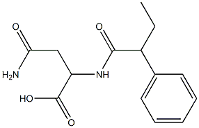 3-carbamoyl-2-(2-phenylbutanamido)propanoic acid 구조식 이미지