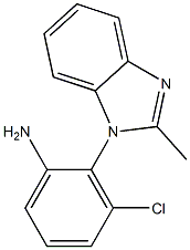 3-chloro-2-(2-methyl-1H-1,3-benzodiazol-1-yl)aniline Structure