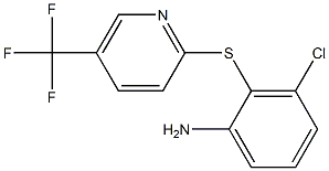 3-chloro-2-{[5-(trifluoromethyl)pyridin-2-yl]sulfanyl}aniline Structure