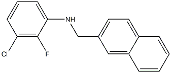 3-chloro-2-fluoro-N-(naphthalen-2-ylmethyl)aniline Structure