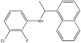 3-chloro-2-fluoro-N-[1-(naphthalen-1-yl)ethyl]aniline Structure