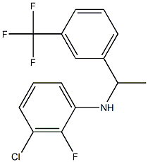 3-chloro-2-fluoro-N-{1-[3-(trifluoromethyl)phenyl]ethyl}aniline 구조식 이미지