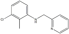 3-chloro-2-methyl-N-(pyridin-2-ylmethyl)aniline 구조식 이미지