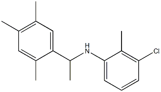 3-chloro-2-methyl-N-[1-(2,4,5-trimethylphenyl)ethyl]aniline 구조식 이미지