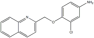 3-chloro-4-(quinolin-2-ylmethoxy)aniline Structure