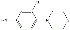 3-chloro-4-(thiomorpholin-4-yl)aniline Structure