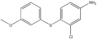 3-chloro-4-[(3-methoxyphenyl)sulfanyl]aniline Structure