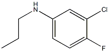 3-chloro-4-fluoro-N-propylaniline Structure