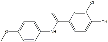 3-chloro-4-hydroxy-N-(4-methoxyphenyl)benzamide 구조식 이미지