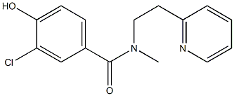 3-chloro-4-hydroxy-N-methyl-N-[2-(pyridin-2-yl)ethyl]benzamide Structure