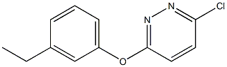 3-chloro-6-(3-ethylphenoxy)pyridazine 구조식 이미지