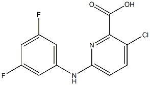 3-chloro-6-[(3,5-difluorophenyl)amino]pyridine-2-carboxylic acid Structure